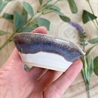 Image 3 of Heart Shaped Ceramic Trinket Dish - Grey/Blue/Brown