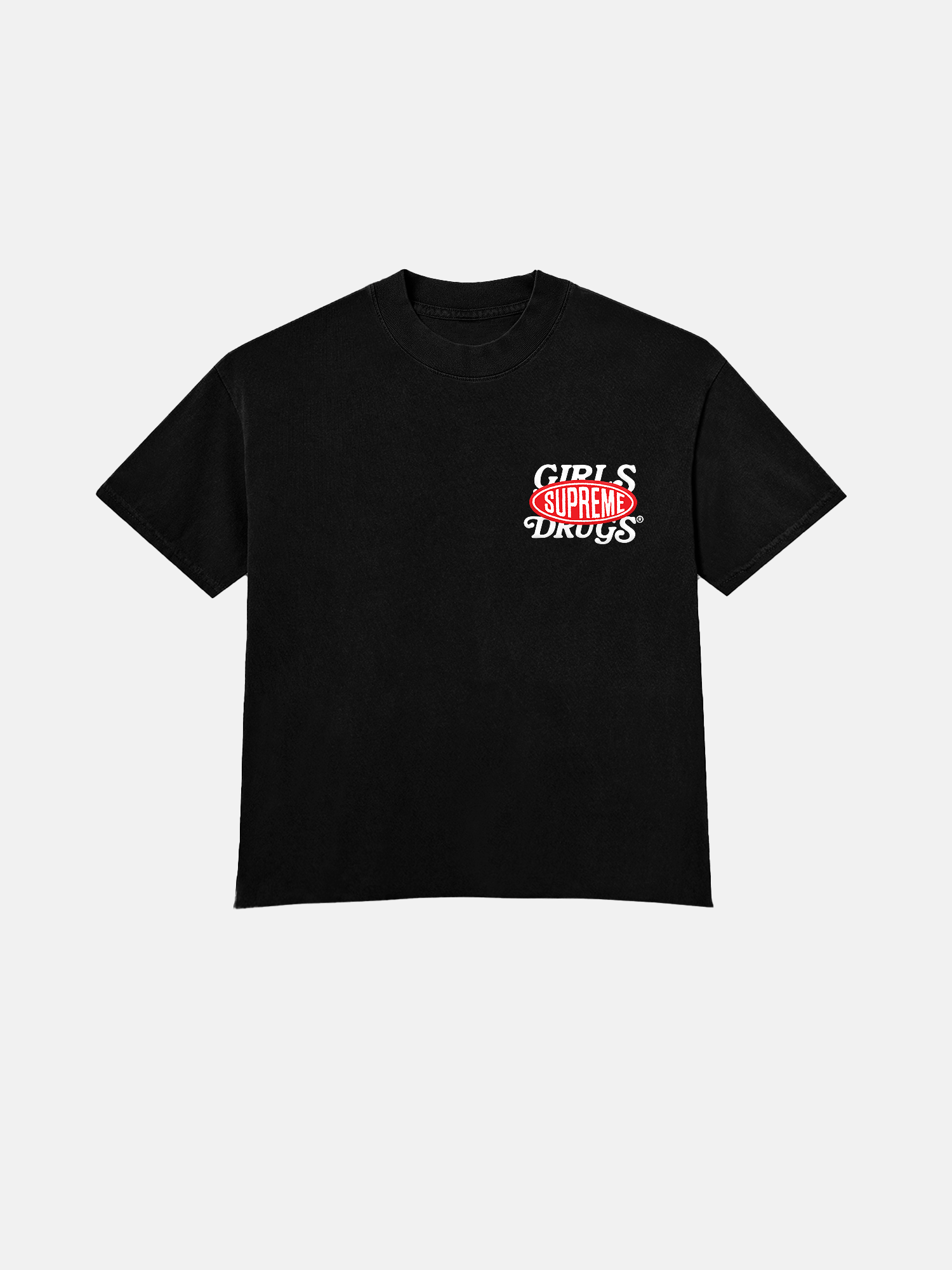 Image of GIRLS ARE DRUGS® x SUPREME® TEE - BLACK