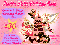 Image 2 of Hazbin Hotel Birthday Bash Pins (PRE-ORDER)