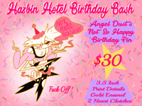 Image 6 of Hazbin Hotel Birthday Bash Pins (PRE-ORDER)