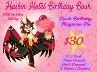 Image 7 of Hazbin Hotel Birthday Bash Pins (PRE-ORDER)