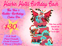 Image 3 of Hazbin Hotel Birthday Bash Pins (PRE-ORDER)