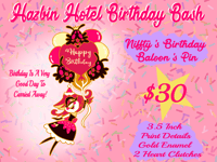 Image 4 of Hazbin Hotel Birthday Bash Pins (PRE-ORDER)