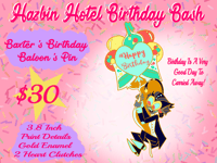 Image 5 of Hazbin Hotel Birthday Bash Pins (PRE-ORDER)