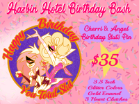 Image 8 of Hazbin Hotel Birthday Bash Pins (PRE-ORDER)