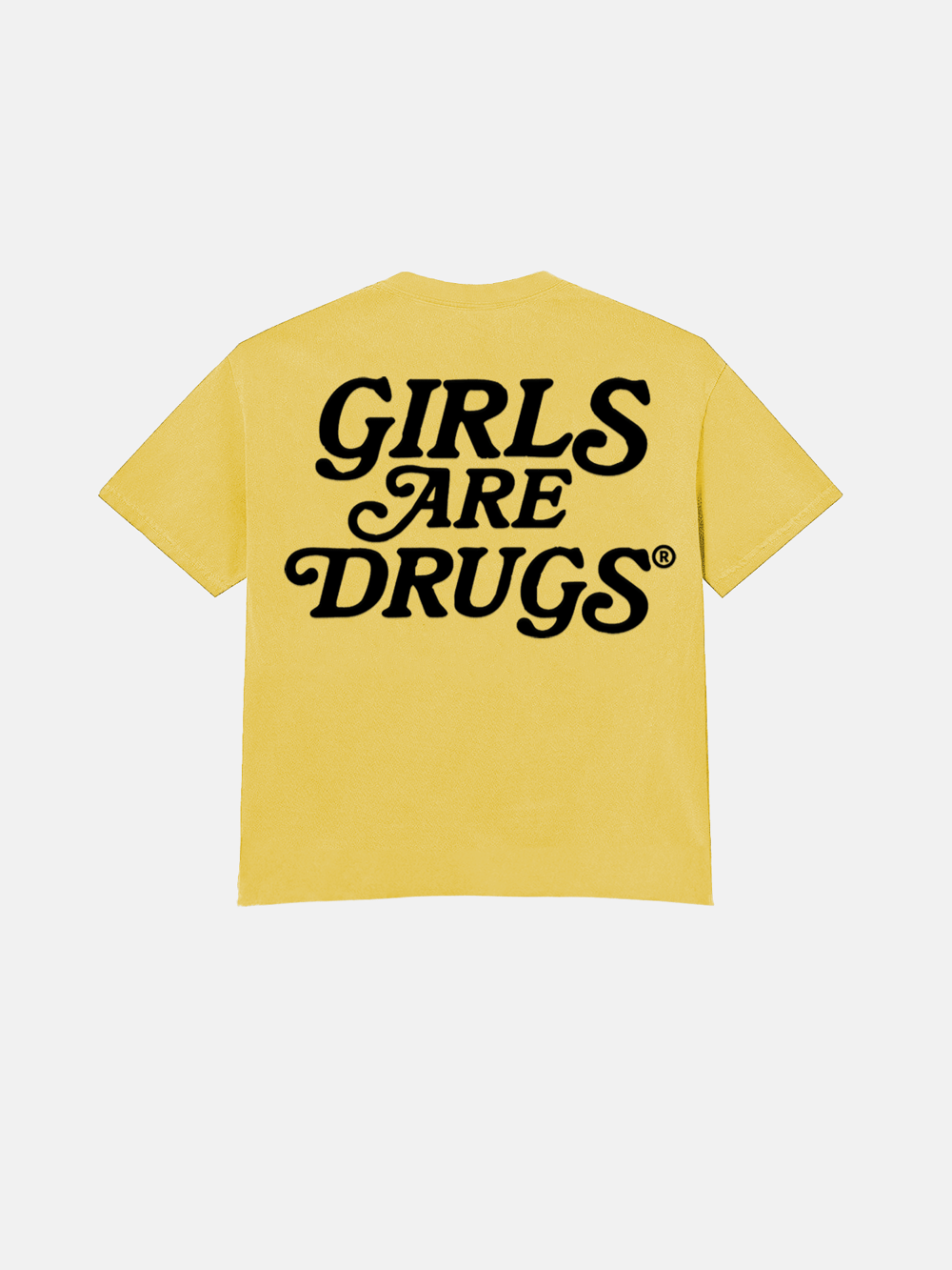 Image of GIRLS ARE DRUGS® TEE  - SPECTRA YELLOW / BLACK