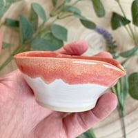 Image 3 of Heart Shaped Ceramic Trinket Dish - Papaya