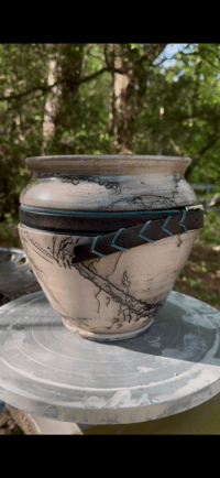 Image 1 of Turquoise Stirrup Vase