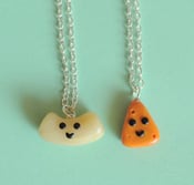 Image of Macaroni and Cheese Best Friend Necklaces