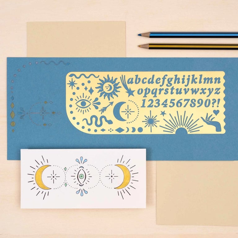 POCHOIR POUR JOURNALING - MYSTIQUE Image 3