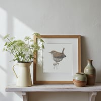 Image 2 of WREN ART PRINT