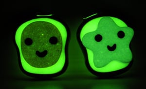 Image of Glow in the Dark Peanut Butter and Jelly Best Friend Necklaces