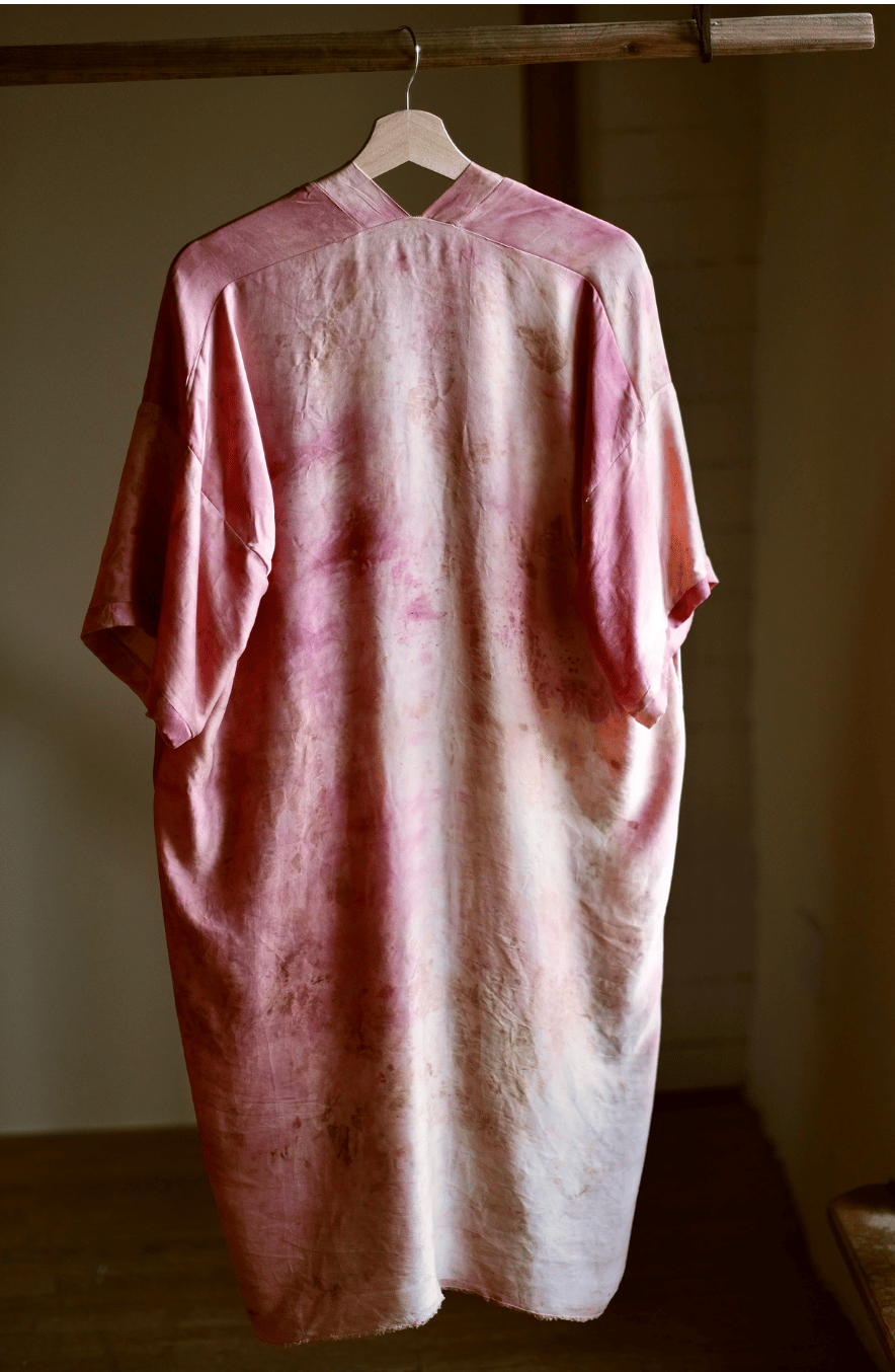 Image of Terracota Rose Silk Robe