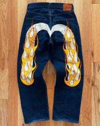 Jeans Women Gothic Y2K Retro Streetwear 