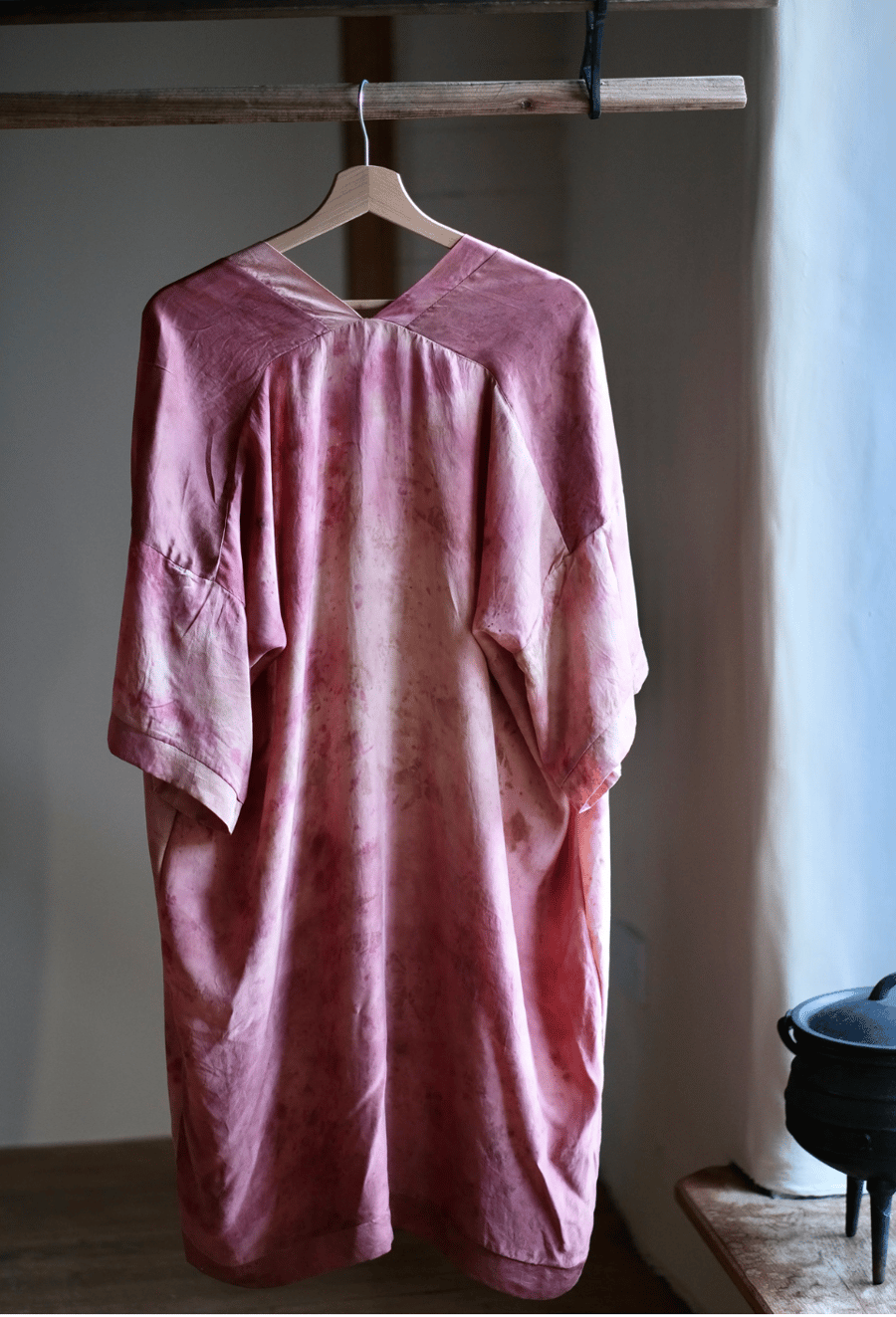 Image of Antique Rose Silk Robe