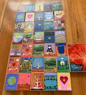 Image of Acceptance-- illumination series print on wooden plaque-- small size