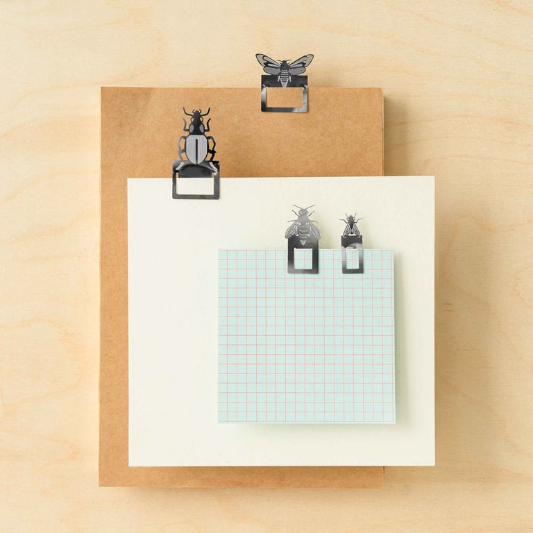 SET DE CLIPS OU MARQUE-PAGES INSECTES Image 2