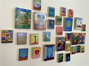 Image of Confidence-- illumination series print on wooden plaque-- small size