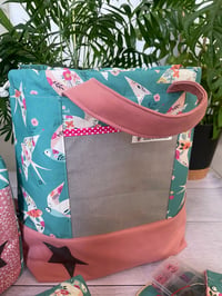 Image 3 of Anna-Sac à projet Taille L : Hirondelles