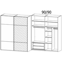 Image 2 of Contido Glidrobe with Interior Fitments - White
