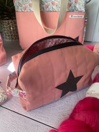 Image 1 of Luna-Trousse à projet taille S: Liberty et rose poudré
