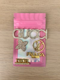 5x-mixed gold metal charms,