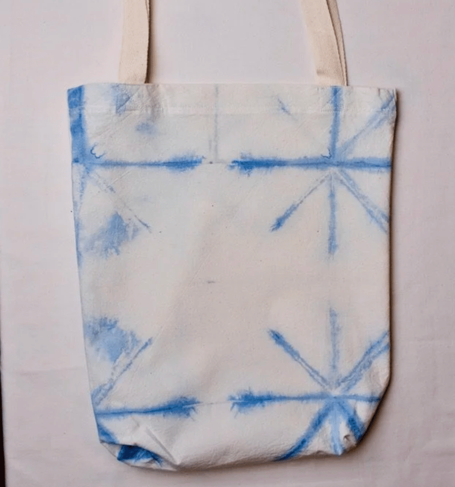 Image of Indigo Shibori Tote Bag No.4
