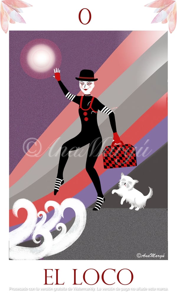 Image of Lámina Tarot Nº 0: 'El Loco' / 'The Fool' 