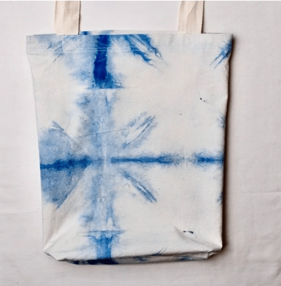 Image of Indigo Shibori Tote Bag No.7