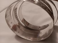 Image 4 of SET OF THREE STERLING SILVER BRACELETS