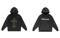 Snow Washed Oversized Cotton Hoodie Adult Small