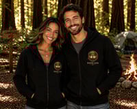 DANICANS Black Full Zip Hoodie – Clean Style. Subtle Power.