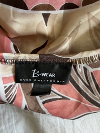 Image 3 of  Y2K 2000s brown and pink floral baby doll style cami 