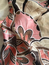 Image 4 of  Y2K 2000s brown and pink floral baby doll style cami 