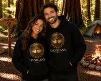 DANICANS Black Pullover Hoodie – Bold Comfort. Meaningful Style.