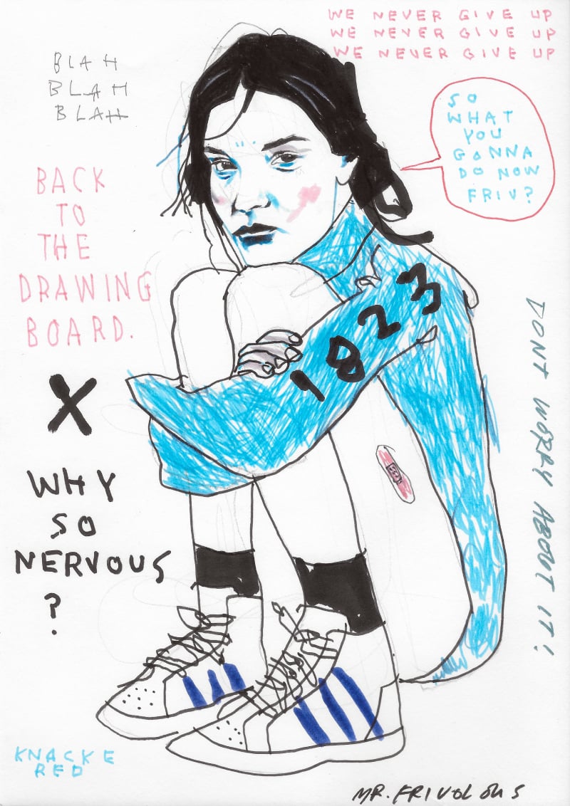 Image of "WE NEVER GIVE UP" - ORIGINAL