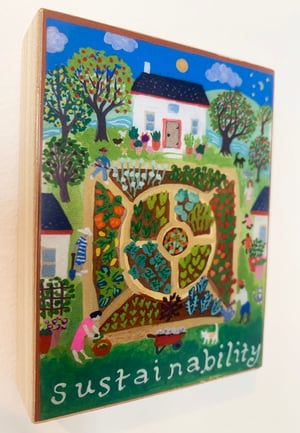 Image of All regular size illumination series prints on wooden plaques