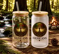 DANICANS 16oz Glass Cup – Clear or Frosted | Sip in Style, Choose Your Finish