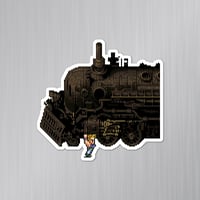 Image 2 of Final Fantasy VI: Sabin Train Suplex Sticker/Magnet
