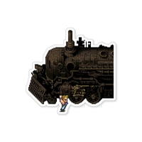 Image 1 of Final Fantasy VI: Sabin Train Suplex Sticker/Magnet