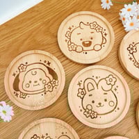 Image 2 of BT21 Wood Coasters