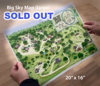 Image 1 of Big Sky Ranch illustrated map (LARGE 20" x 16")