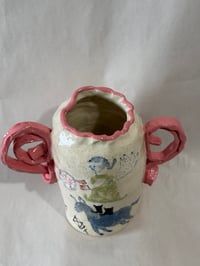 Image 4 of Clay; floating donkey vase