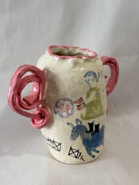 Image 6 of Clay; floating donkey vase