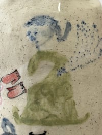 Image 7 of Clay; floating donkey vase