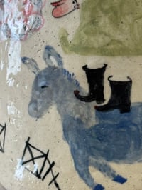 Image 8 of Clay; floating donkey vase