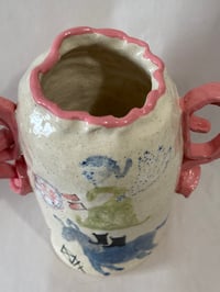 Image 9 of Clay; floating donkey vase