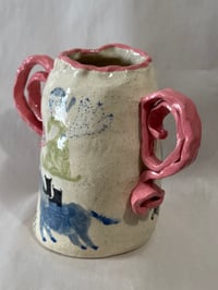 Image 10 of Clay; floating donkey vase