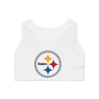 Image 1 of Pittsburgh Steelers Sports Bra - Comfortable Athletic Wear, Game Day Essentials, Fitness Gear, Empow