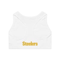 Image 2 of Pittsburgh Steelers Sports Bra - Comfortable Athletic Wear, Game Day Essentials, Fitness Gear, Empow